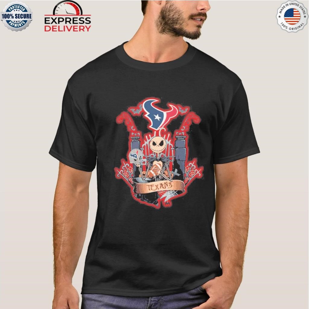 Jack skellington halloween houston texans fan shirt, hoodie, sweater, long  sleeve and tank top