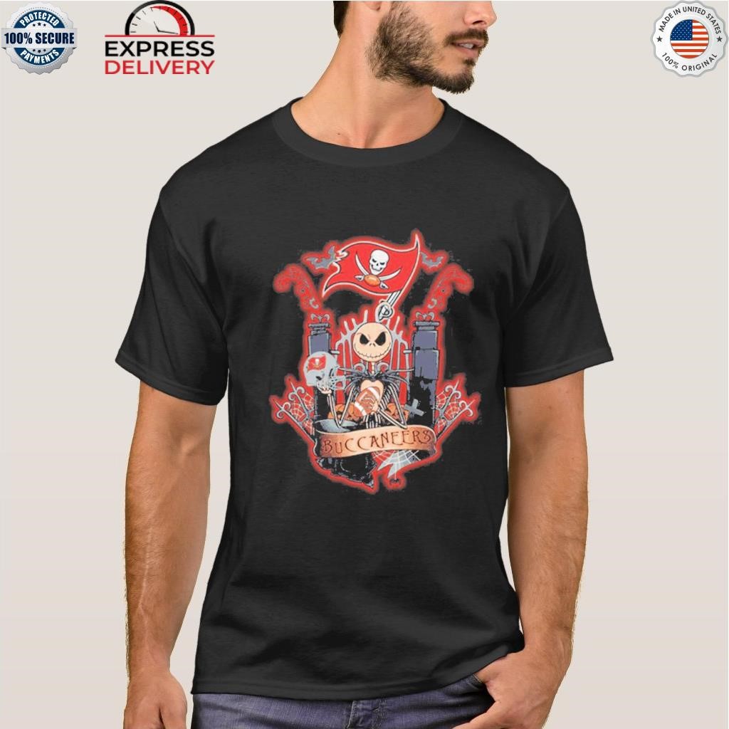 Jack Skellington Halloween Tampa Bay Buccaneers Fan T-shirt