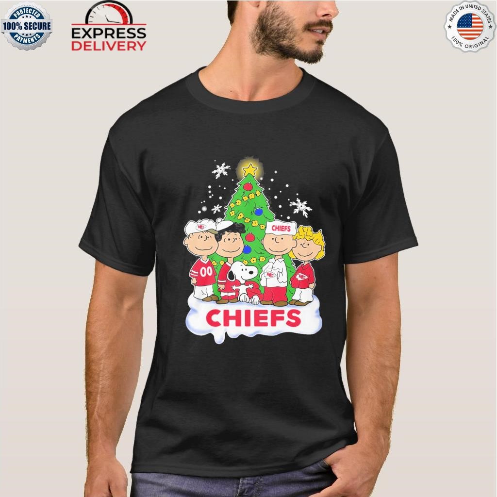 Kansas City Chiefs Snoopy Peanuts Christmas Shirt - ReviewsTees