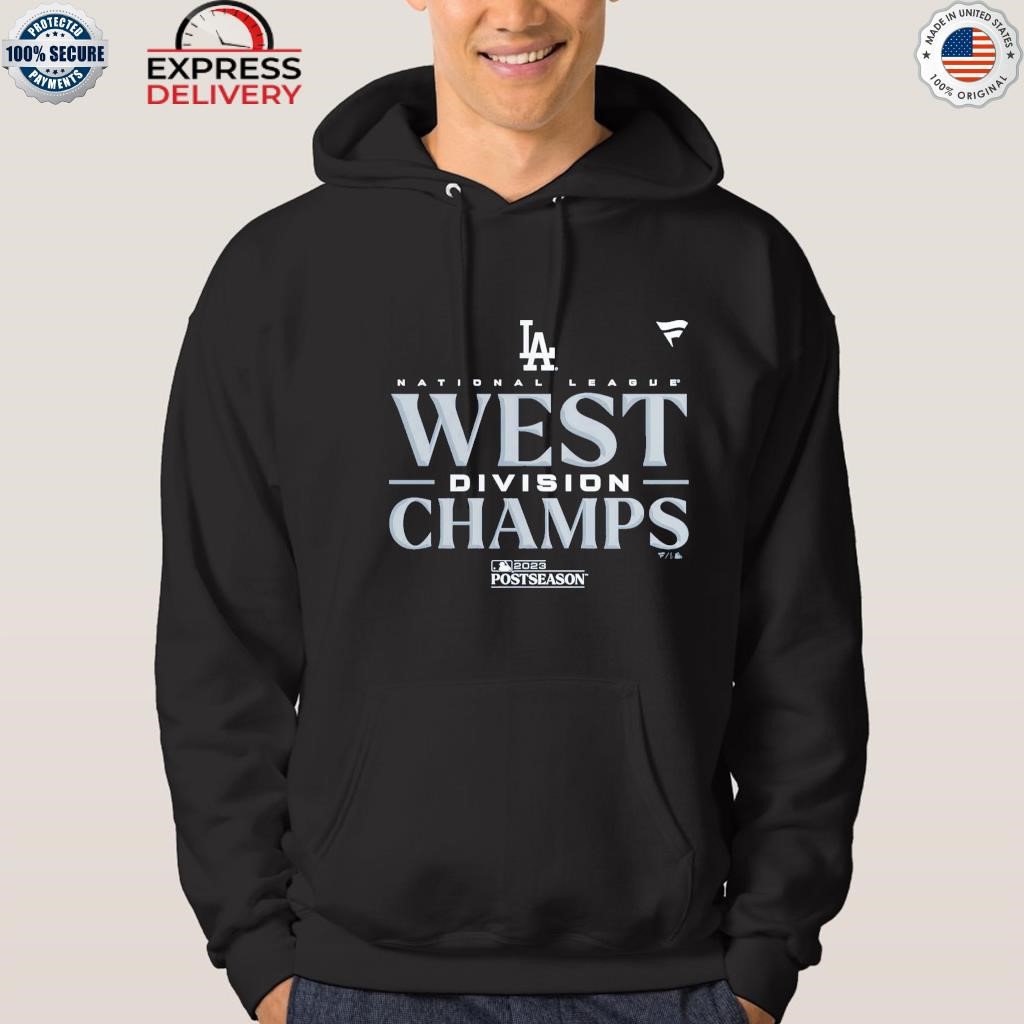Los angeles Dodgers fanatics branded 2023 nl west Division champions locker  room shirt, hoodie, sweater, long sleeve and tank top