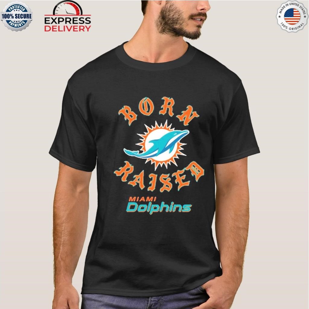 Miami Dolphins Custom Team Authentic T Shirt