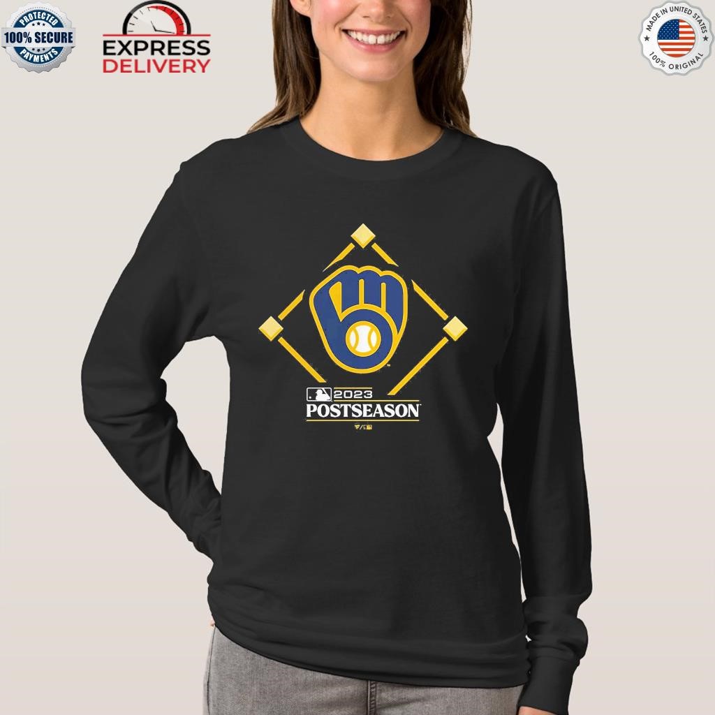 Milwaukee Brewers Black 2023 Postseason Around The Horn Men's Unisex Shirt  - Reallgraphics