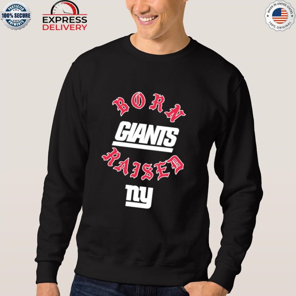 Unisex Born x Raised Royal New York Giants Pullover Hoodie Size: Medium