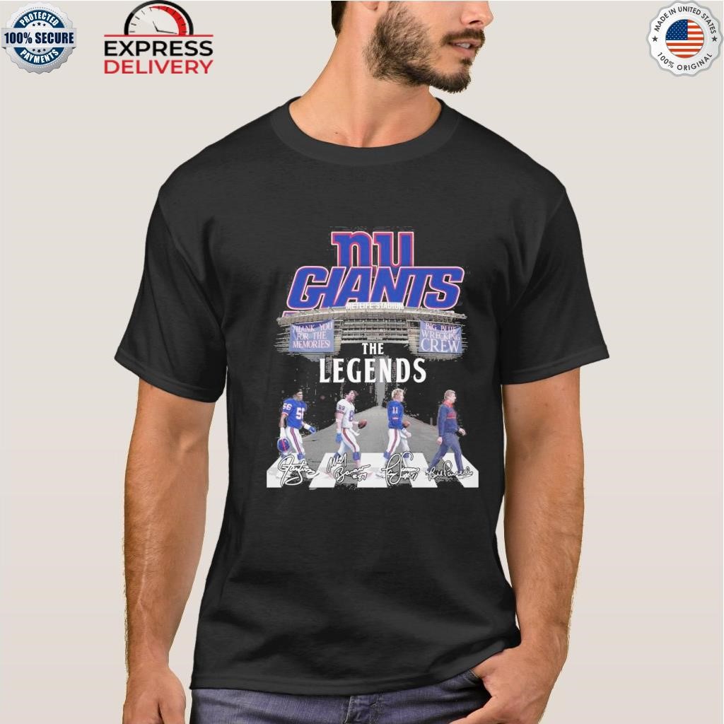 New york giants the legends big blue wrecking thank you for the memories  shirt, hoodie, sweater, long sleeve and tank top