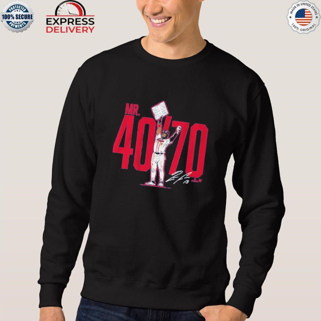 Ronald Acuña Jr Mr. 40 70 shirt, hoodie, sweater, long sleeve and tank top