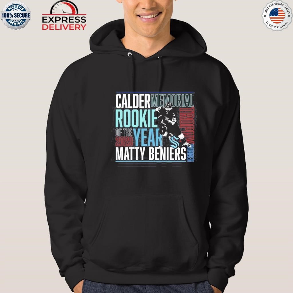 Seattle Kraken Matty Beniers Rookie Of The Year Shirt, hoodie