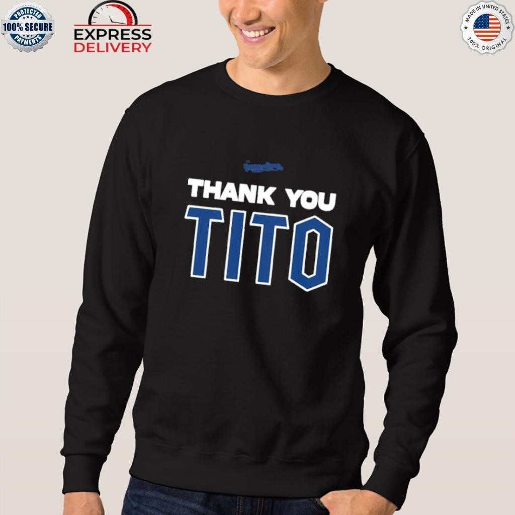 Cleveland Guardians THANK YOU TITO shirt, hoodie, sweater and long sleeve