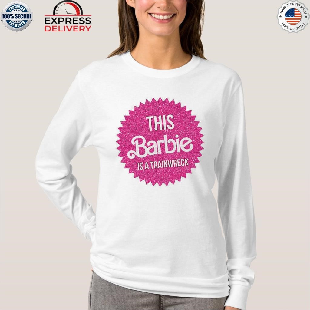 Barbie Classic Logo Unisex White Long Sleeve Shirt 2XL