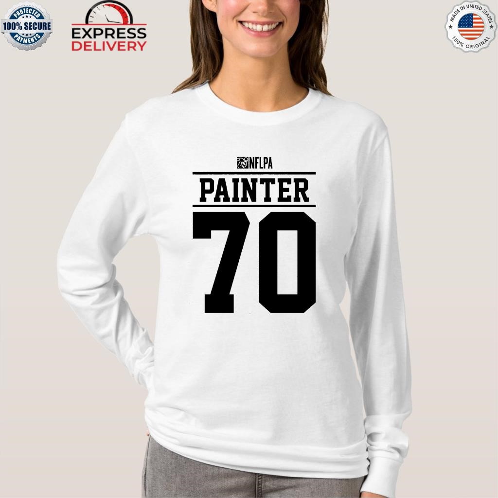 Vinston painter nflpa player issued shirt, hoodie, sweater, long sleeve and  tank top