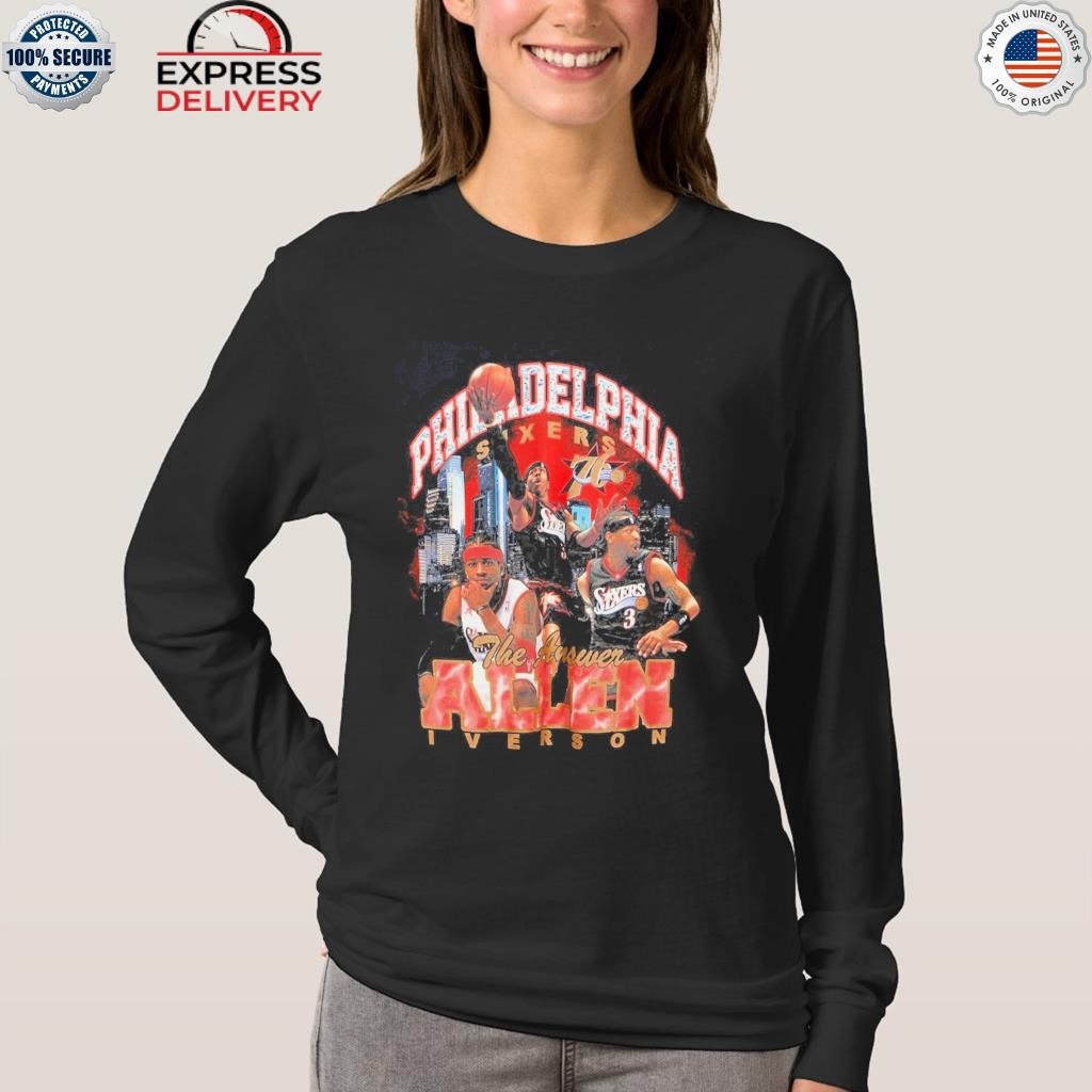 Allen Iverson Philadelphia 76ers Mitchell Ness Hardwood Classics Bling  Concert Player T-Shirt, hoodie, longsleeve, sweatshirt, v-neck tee