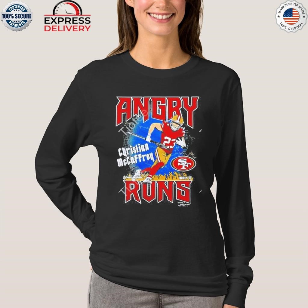 Official Angry Runs 49ers Christian McCaffrey Shirt, hoodie, sweater, long  sleeve and tank top