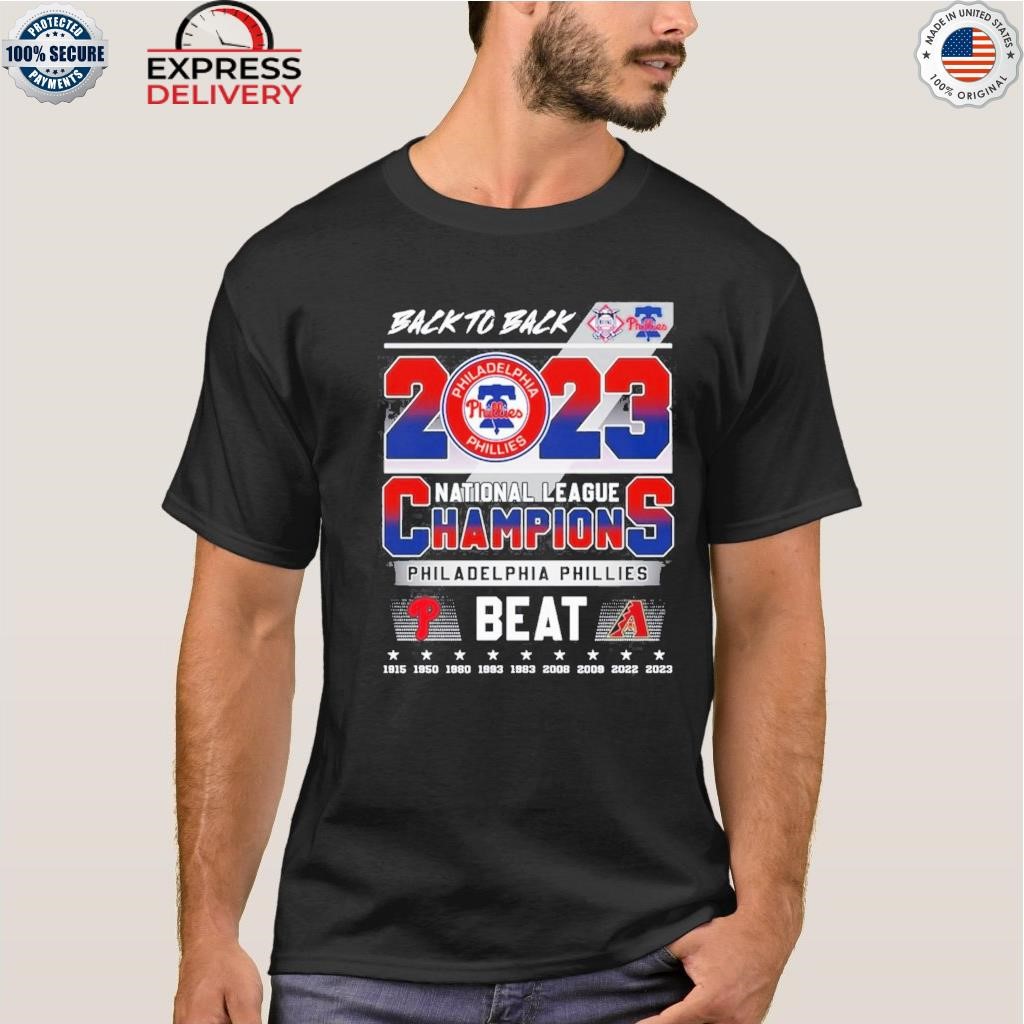 Philadelphia Phillies 2009 National League Champions Long Sleeve T-shirt  -Medium