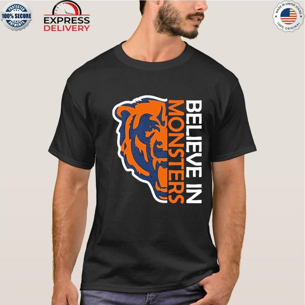 Believe In Monsters Chicago Bears Shirt - High-Quality Printed Brand