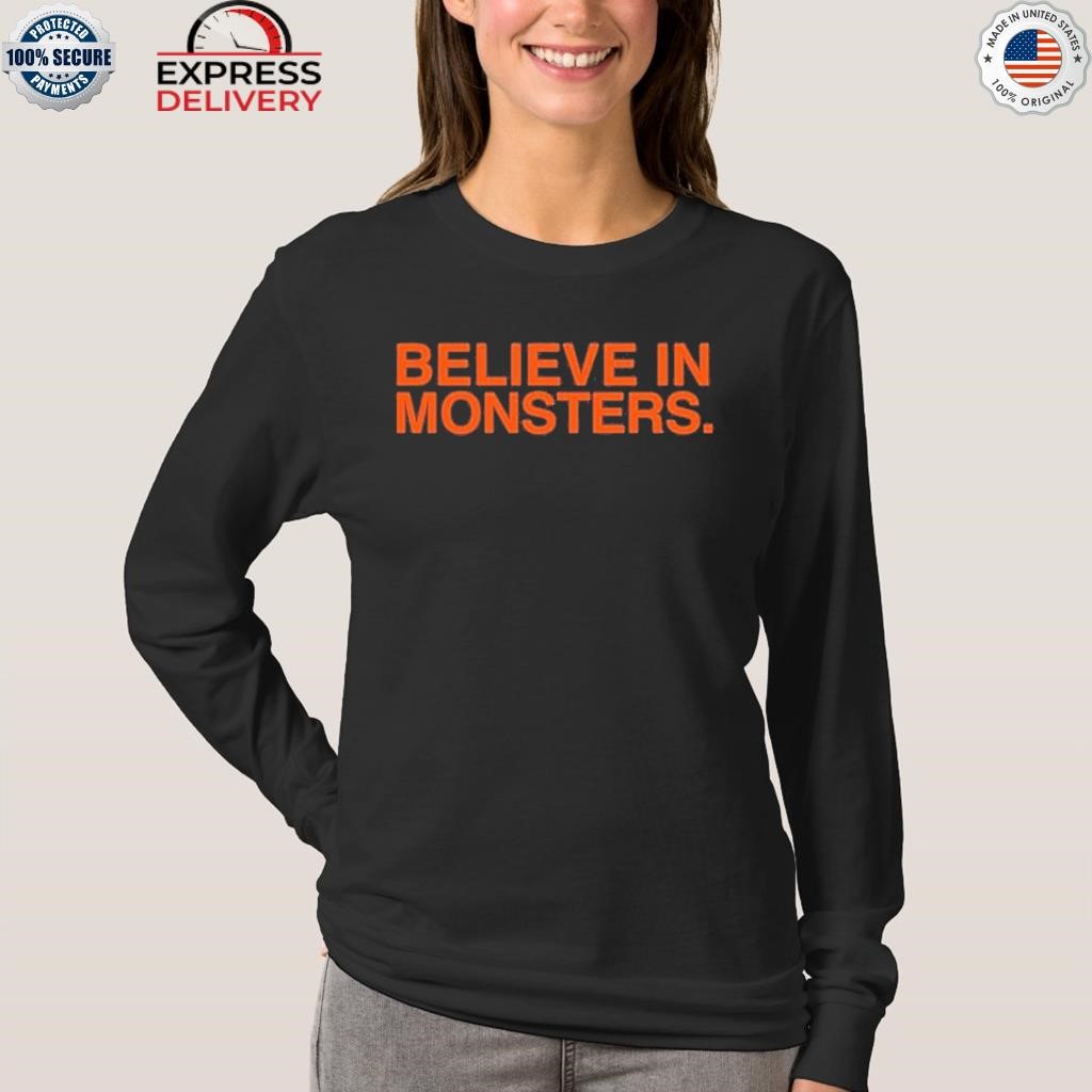 Believe In Monsters Chicago Bears Shirt - High-Quality Printed Brand