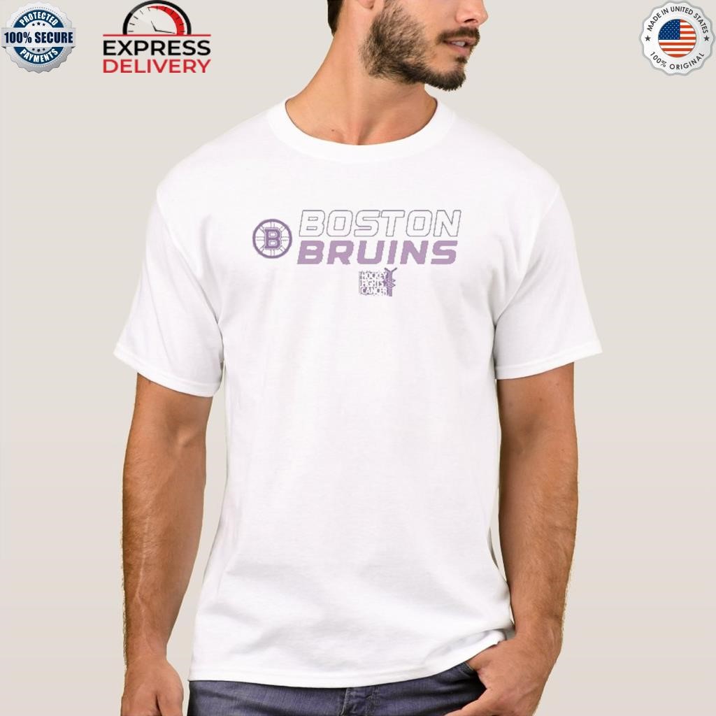 Outerstuff Youth White Boston Bruins 2022 NHL Hockey Fights Cancer T-Shirt Size: Large