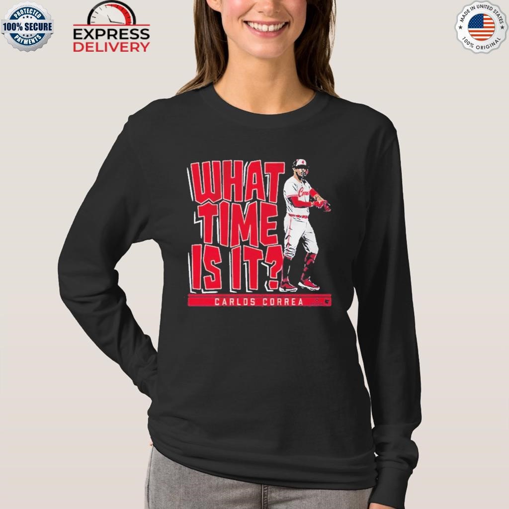 What time is it minnesota Carlos correa shirt, hoodie, sweater, long sleeve  and tank top