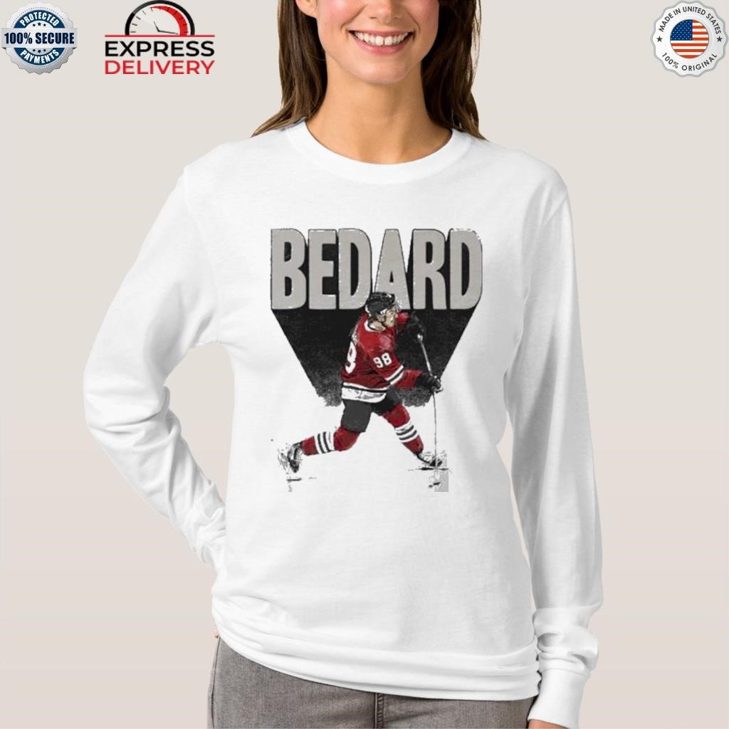 Official connor Bedard Chicago Blackhawks 2023 NHL Draft Authentic Stack  Player Shirt, hoodie, sweater, long sleeve and tank top