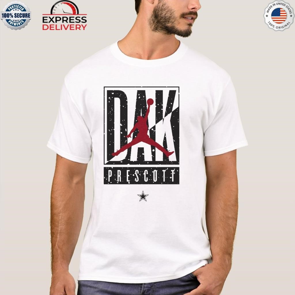 Dak prescott Dallas Cowboys Jordan brand cut box graphic shirt