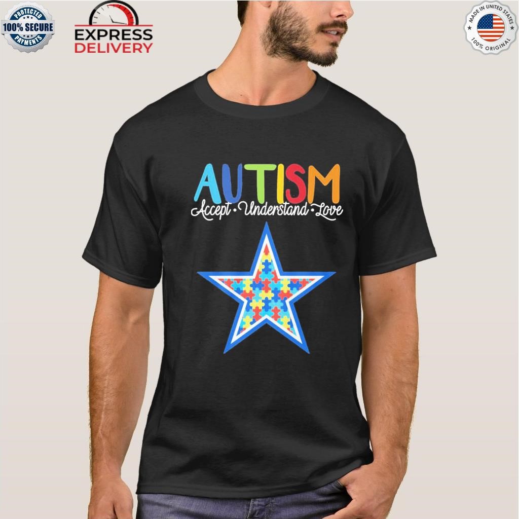 Official Dallas Cowboys Nfl Autism Awareness Accept Understand