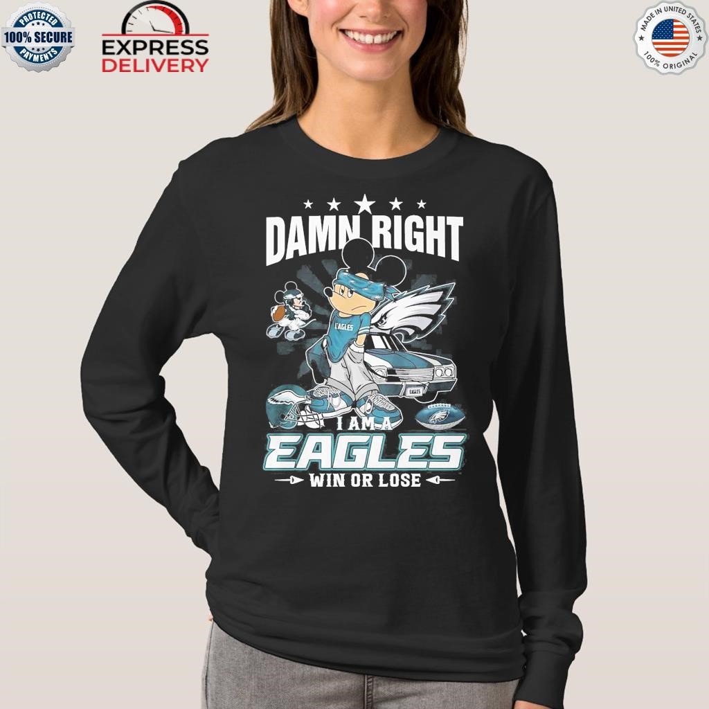 Philadelphia Eagles Slogan Fly Eagles Fly Mickey Mouse Nfl Shirt -  Freedomdesign