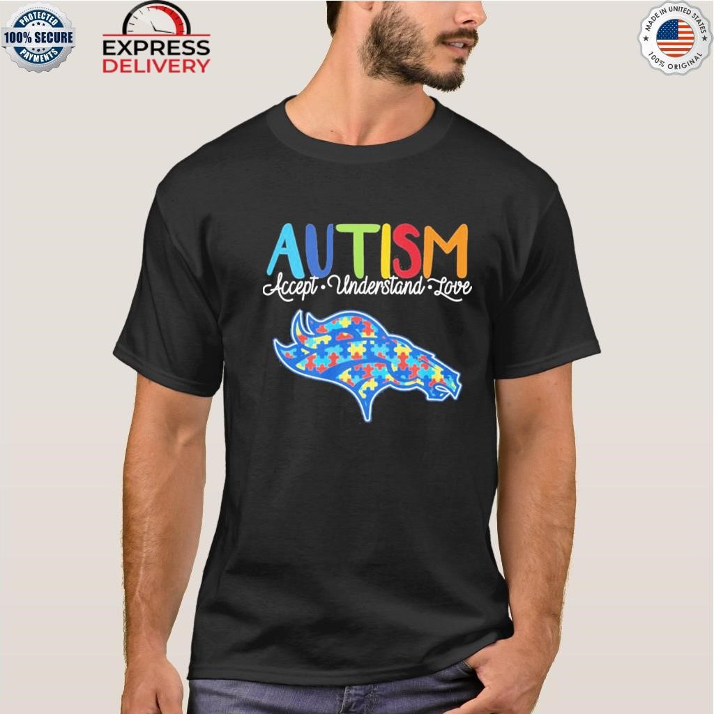 Denver Broncos NFL Special Autism Awareness Design Hoodie T Shirt - Growkoc