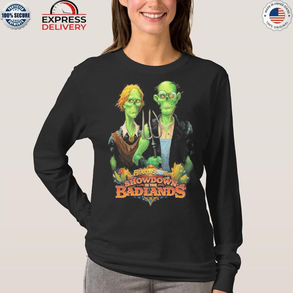 Official hearthstone Showdown in The Badlands Halloween Shirt, hoodie,  sweater, long sleeve and tank top