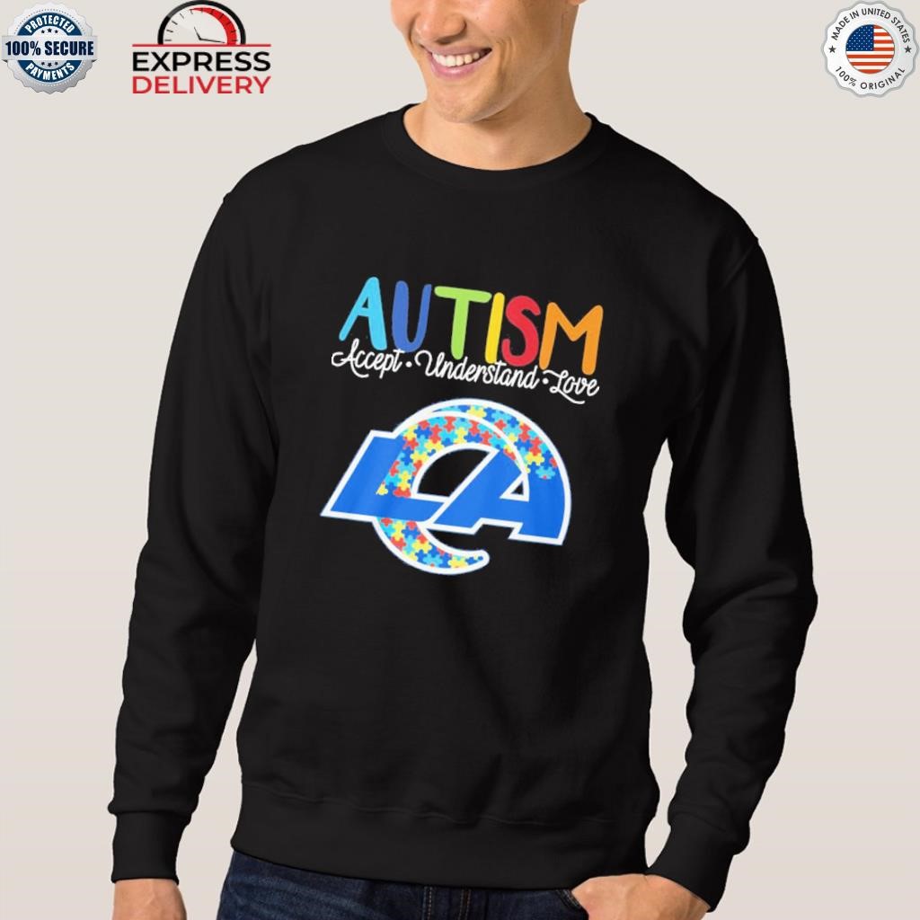 Los Angeles Rams Autism Awareness Accept Understand Love Shirt