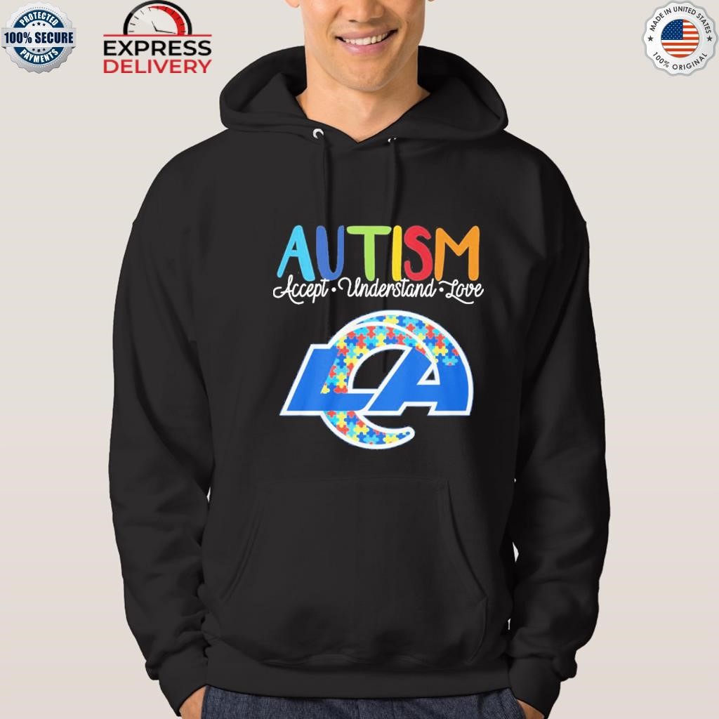 Los Angeles Rams Nfl Autism Awareness Accept Understand Love Shirt
