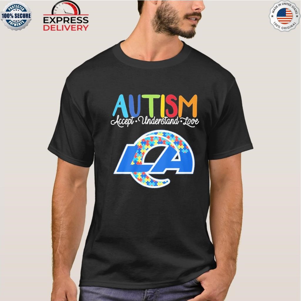 Los Angeles Rams Nfl Autism Awareness Accept Understand Love Shirt -  Shibtee Clothing