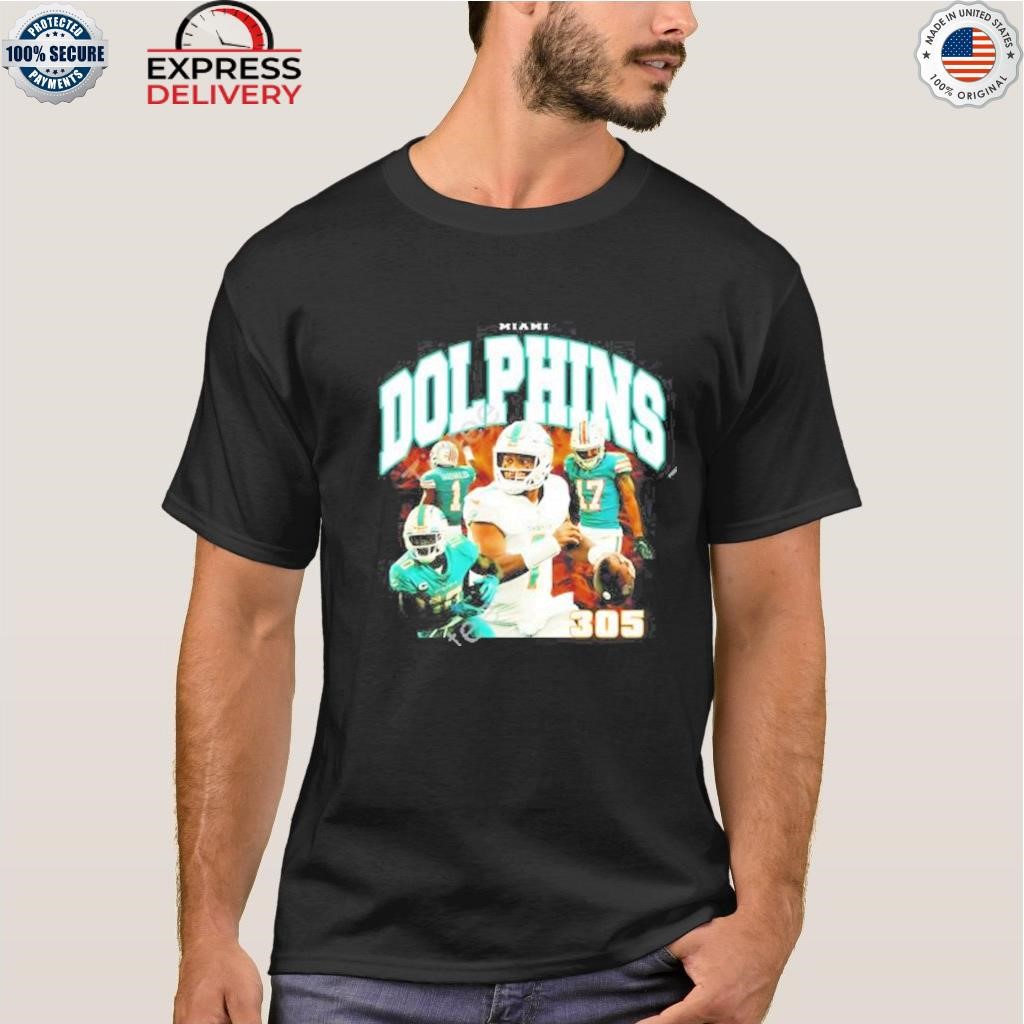 305 T-Shirt Miami Dolphins - Ellieshirt