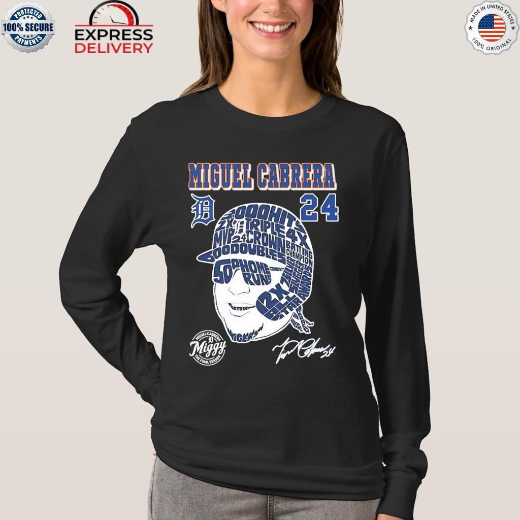 Miguel Cabrera 24 Miggy The Final Season Signature T-shirt