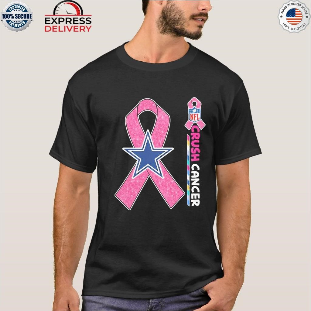 Crush Cancer Dallas Cowboys NFL Shirt Cancer Support Women Men