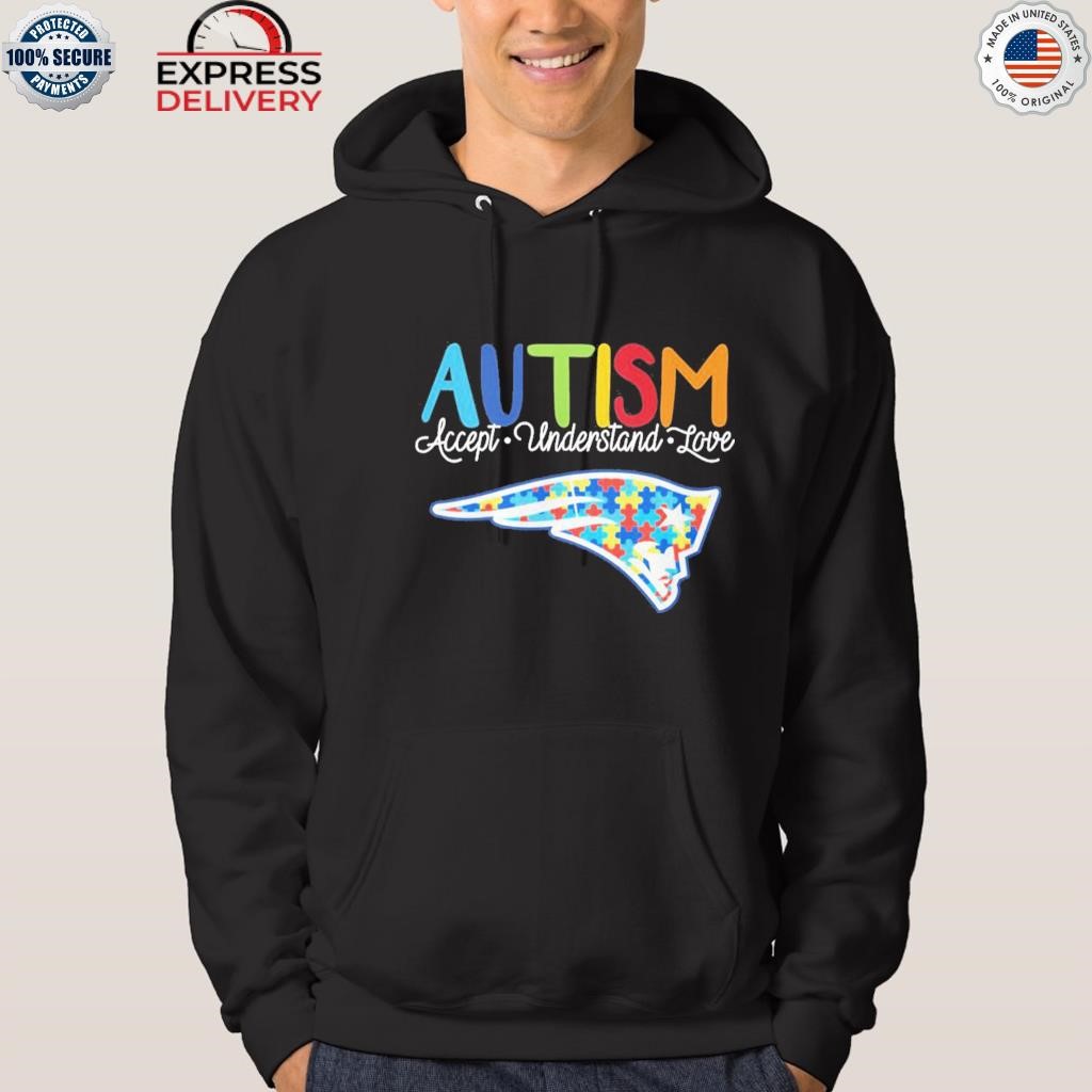 New England Patriots NFL Autism Awareness Accept Understand Love Shirt,  hoodie, sweater, long sleeve and tank top