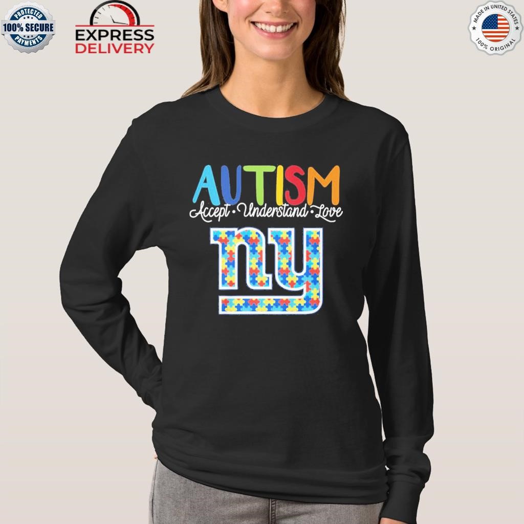 New York Giants NFL Special Autism Awareness Design Hoodie T Shirt - Growkoc