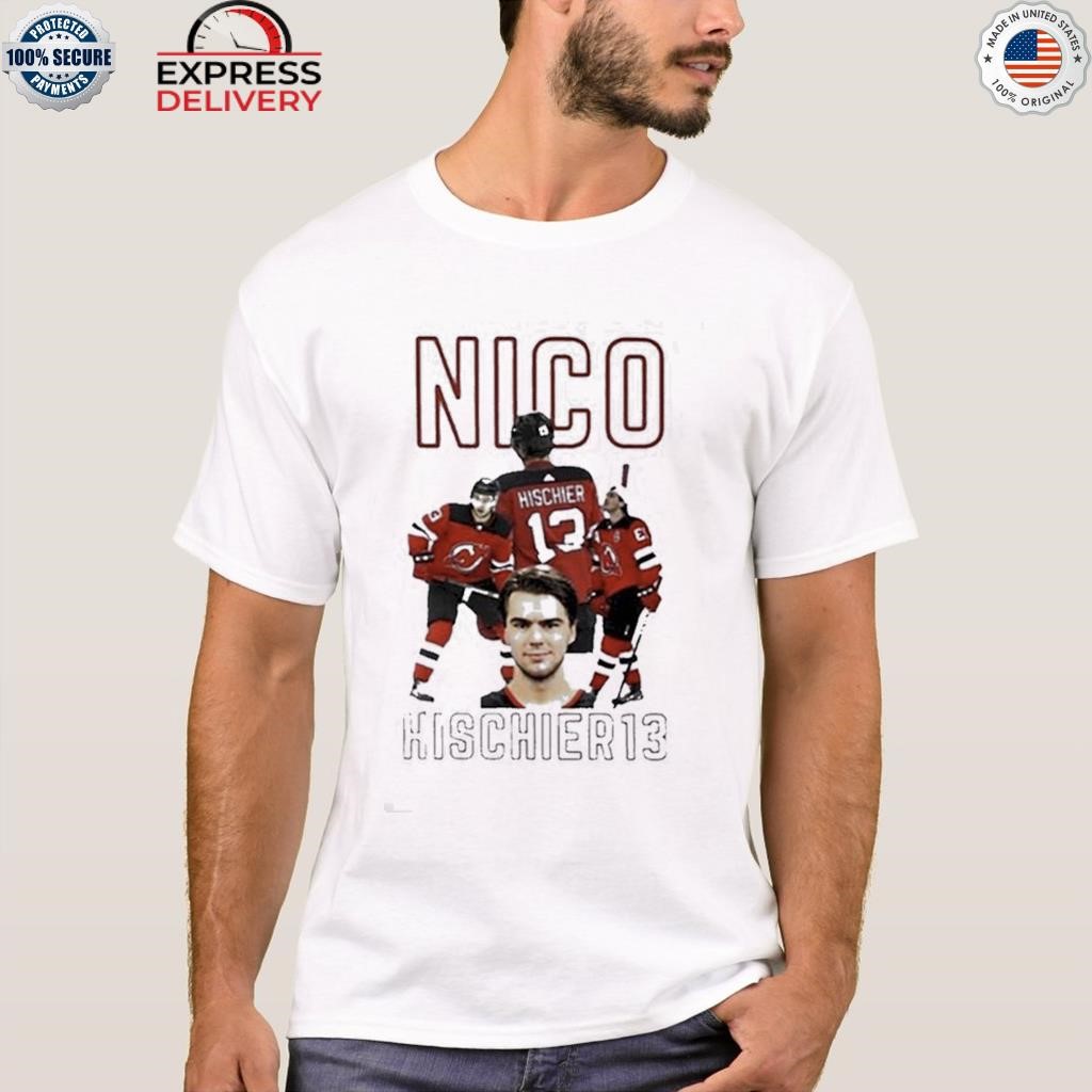 Nico Hischier T Shirt Big Size 100% Cotton Nico Hischier Nico Hischier New  Jersey Devil Hockey Nico Hischier Nico Hischier - AliExpress
