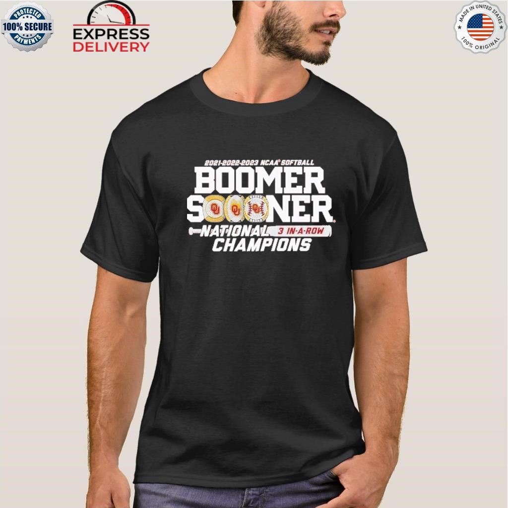 2023 Softball Champions 3 Peat Oklahoma Sooners Red Design Hoodie