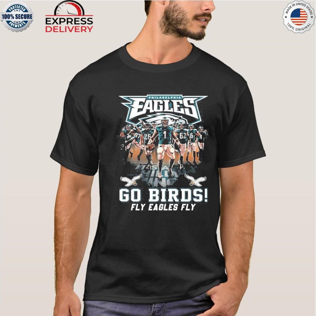 SALE!!! Philadelphia Eagles Go Birds Go T shirt Eagles Shirt Gift Fan S_5XL