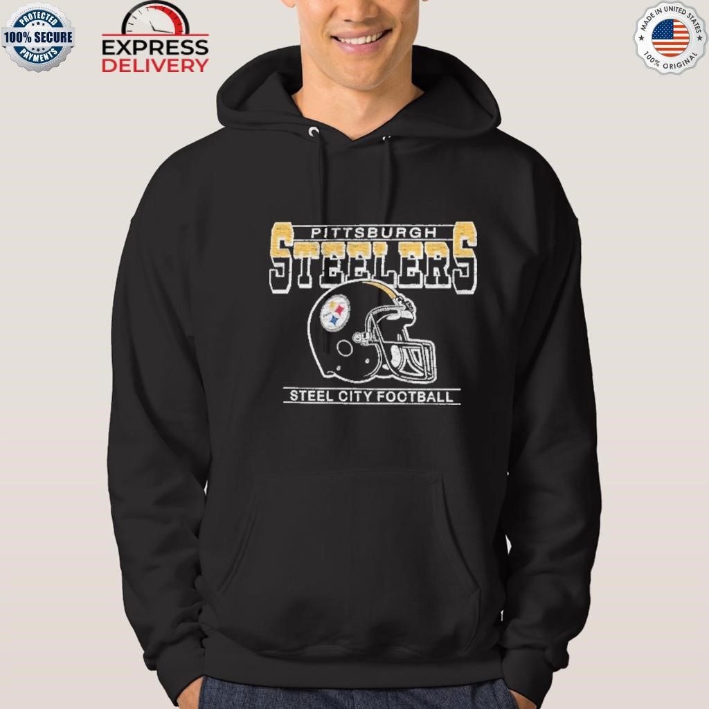 Men's '47 Black Pittsburgh Steelers Gridiron Classics Time Lock Franklin  T-Shirt, hoodie, sweater, long sleeve and tank top