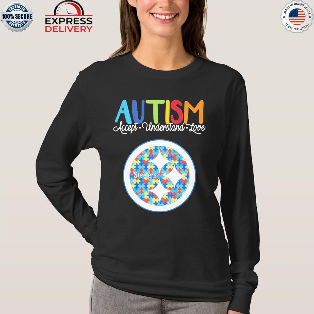 Pittsburgh Steelers Logo Football Autism Awareness T-Shirt - T-shirts Low  Price