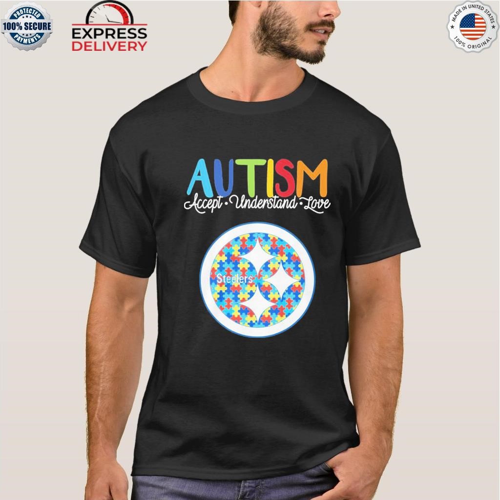 Pittsburgh Steelers Logo Football Autism Awareness T-Shirt - T-shirts Low  Price