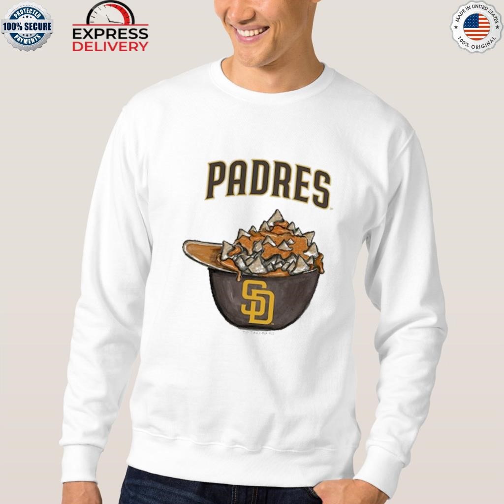 San Diego Padres Nacho Helmet Short Sleeve Snapper 18M / White