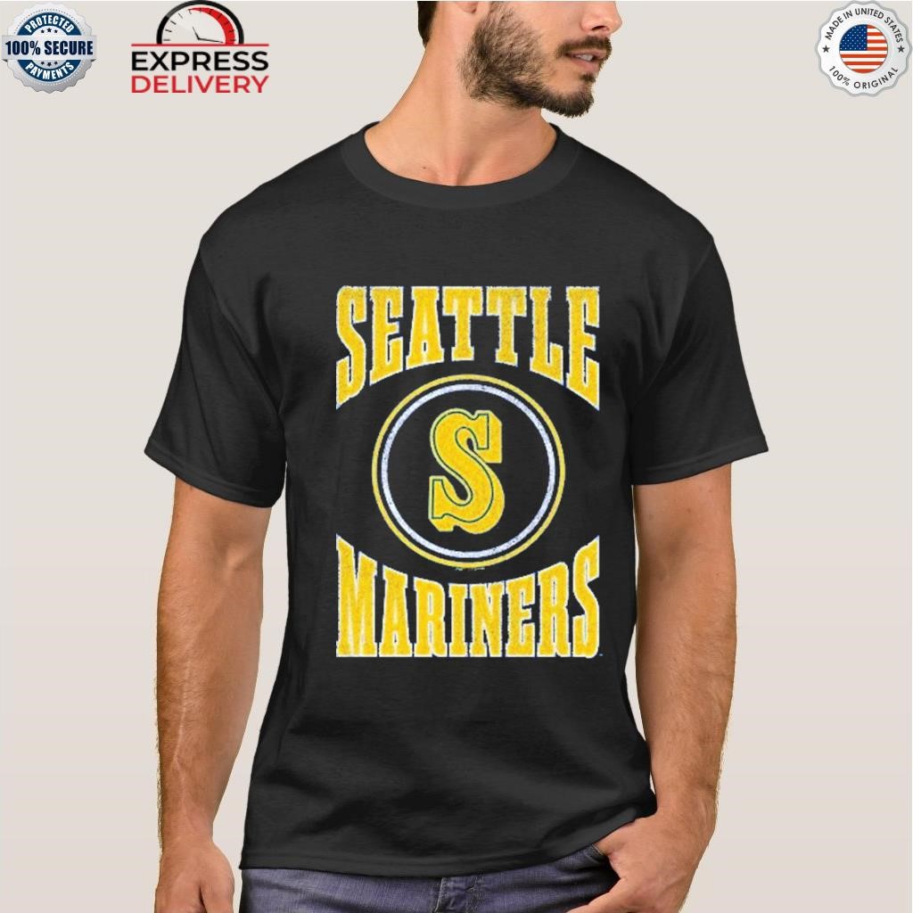 Arched Logo Slub LS Tee Seattle Mariners - Shop Mitchell & Ness