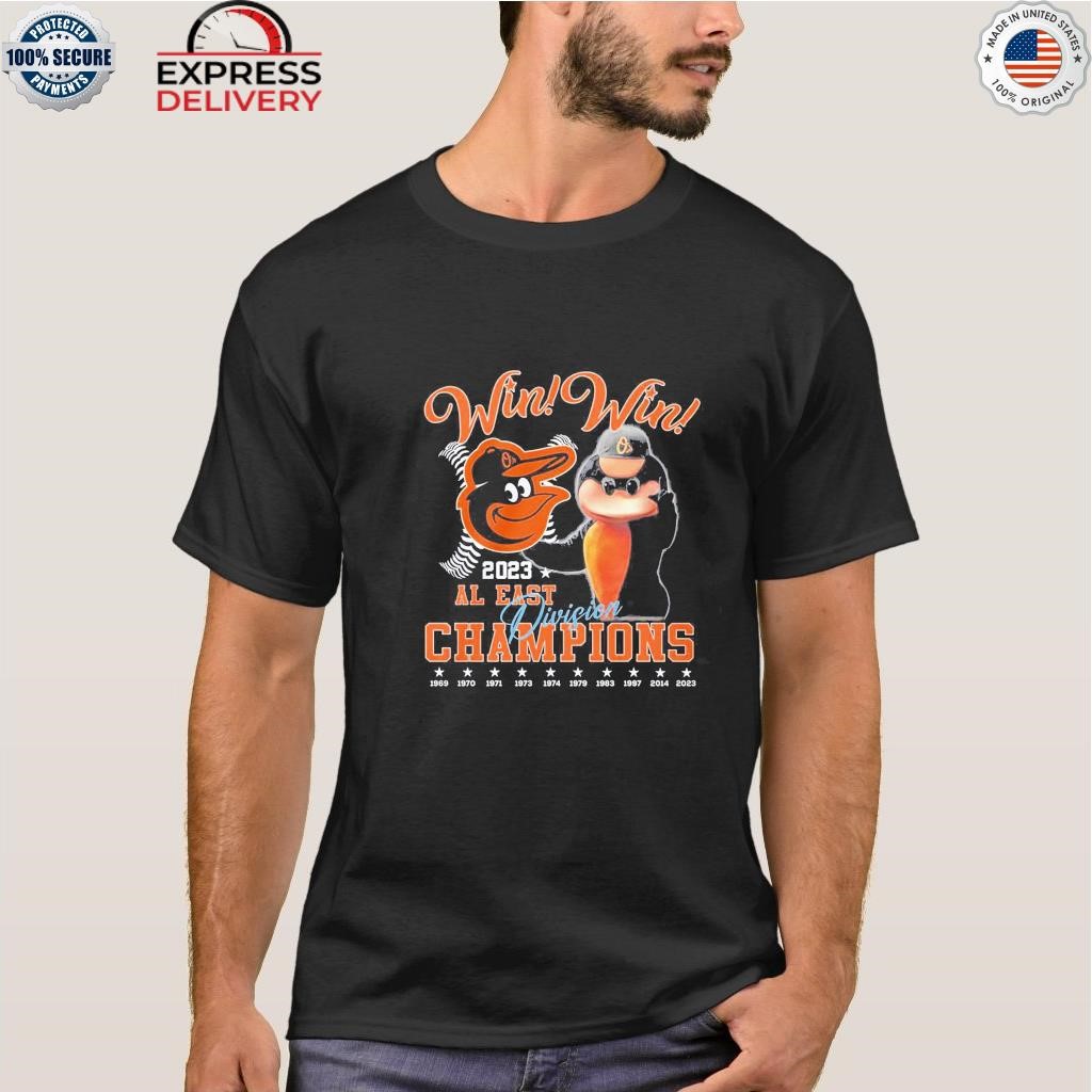 Baltimore Orioles 2023 AL EAST Champions T-shirt victory 