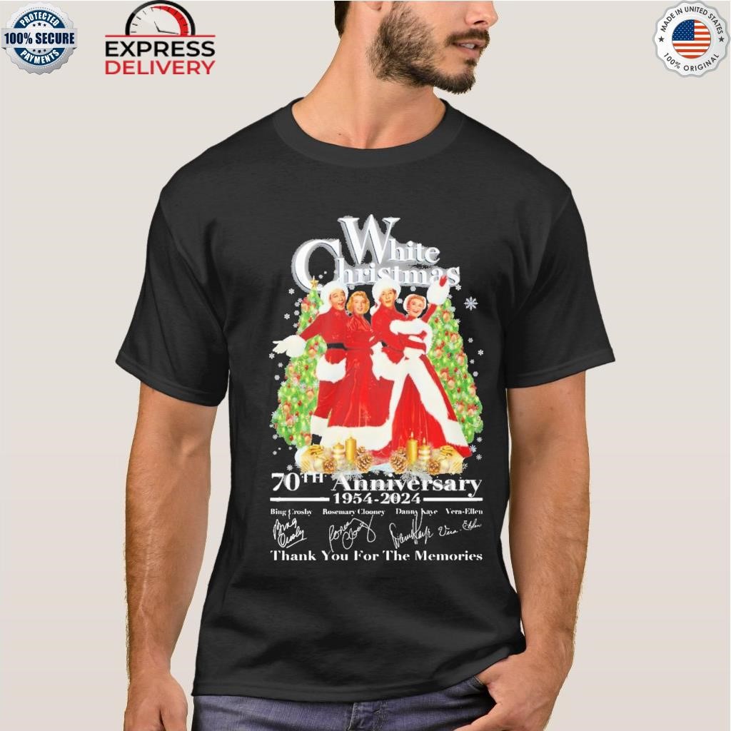 White Christmas 70th anniversary 1954 2023 thank you for the memories shirt