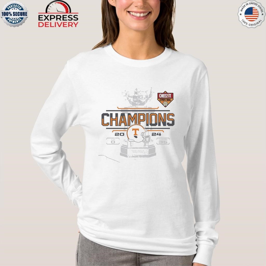 Tennessee volunteers 2024 cheez it citrus bowl champions score shirt