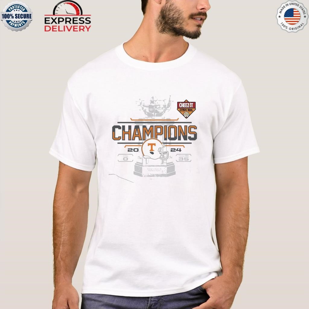 Tennessee volunteers 2024 cheez it citrus bowl champions score shirt ...