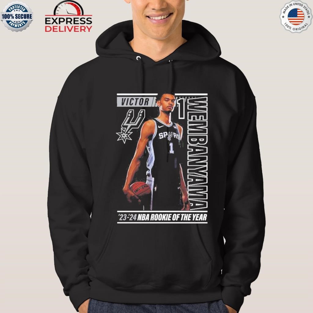 Victor wembanyama san antonio spurs 2024 NBA rookie of the year perimeter shooting hoodie