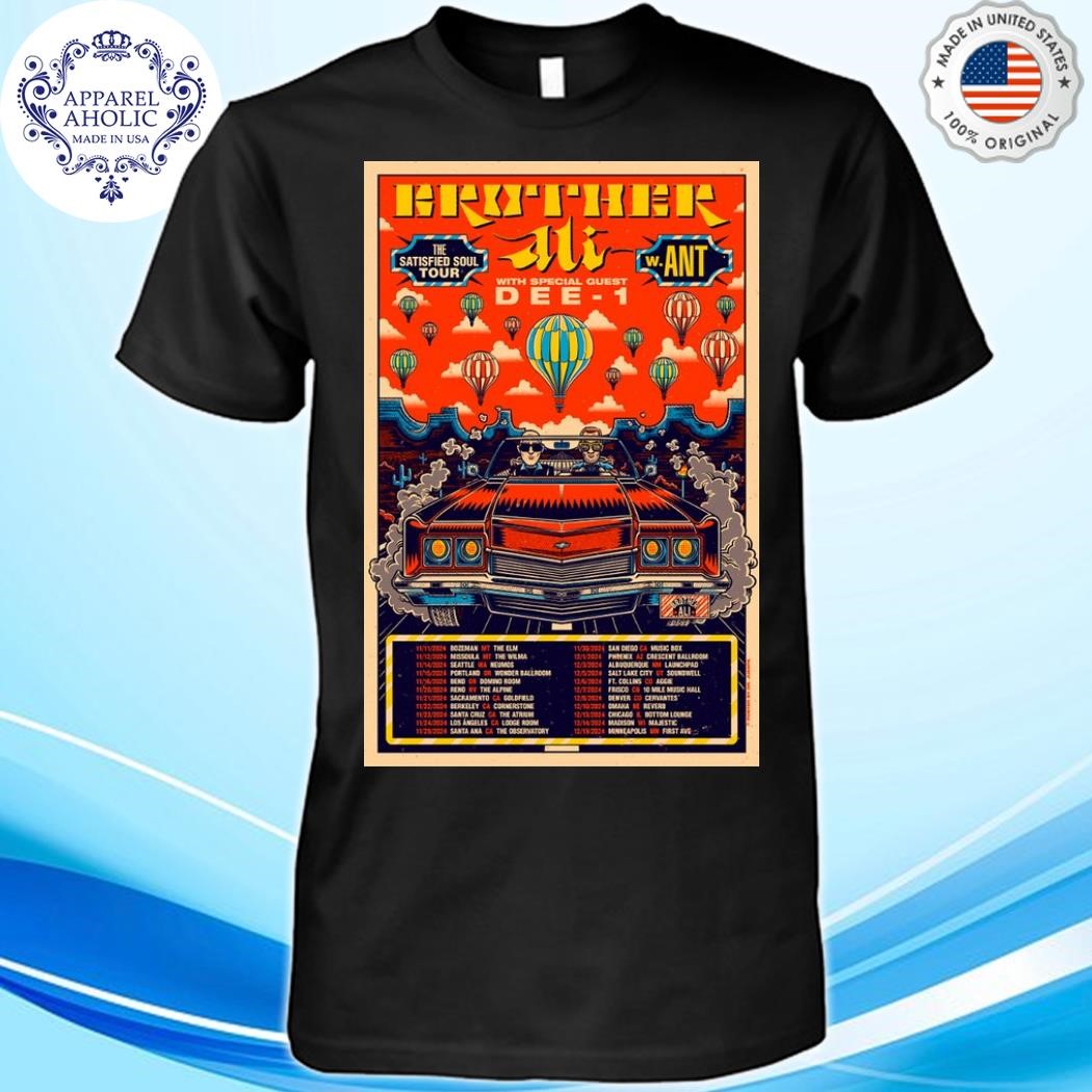 Brother Ali With ANT Dee-1 The Satisfied Soul Tour 2024 Poster Shirt