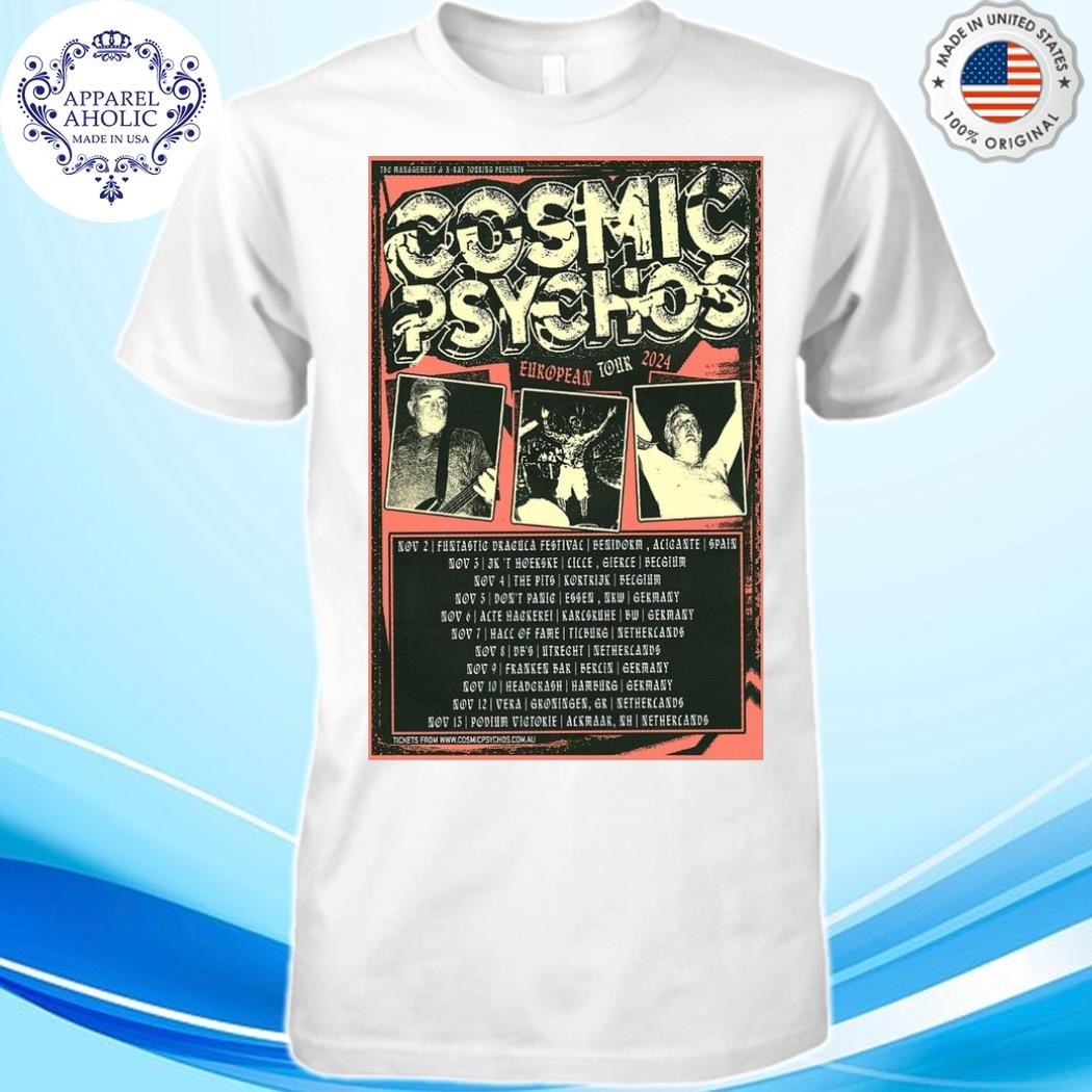 Cosmic Psychos Tour European November 2024 Poster Shirt