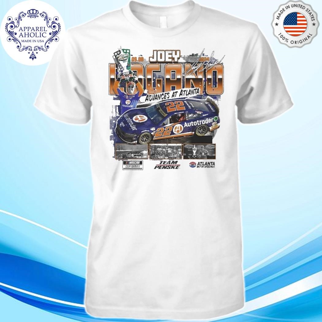 Joey Logano Checkered Flag Sports 2024 Quaker State 400 Race Winner T-Shirt